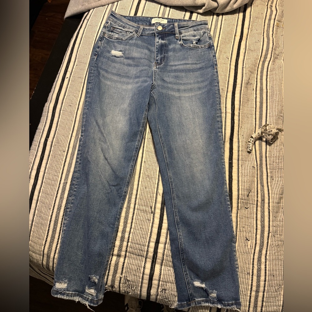 Vervet Classic Blue Straight Leg Jeans